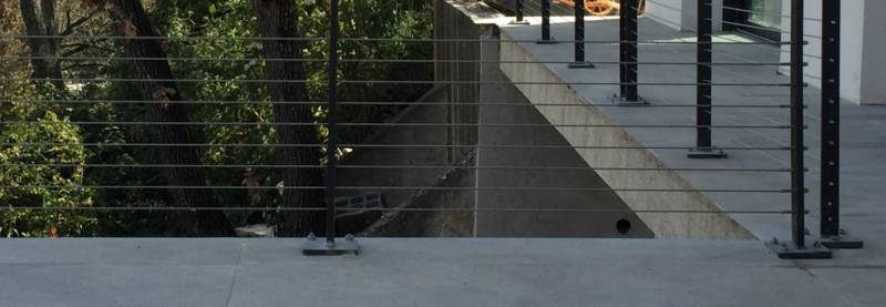 Réaliation d'un garde corps sur mesure pour villa Provençale près Aix les mailles